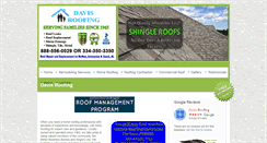 Desktop Screenshot of davisroofing.net