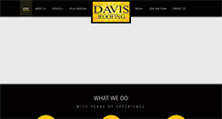 Desktop Screenshot of davisroofing.com