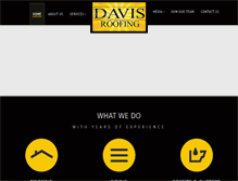 Tablet Screenshot of davisroofing.com